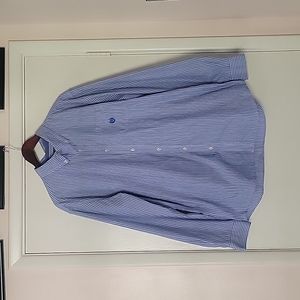 Chaps Mens Button Down Stripped Dress Shirt